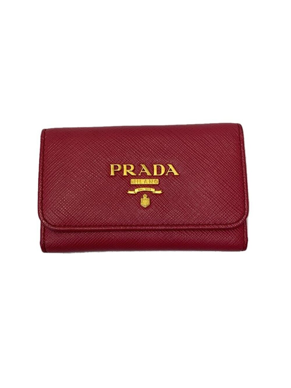 Prada Saffiano Key Case Wallet Pink